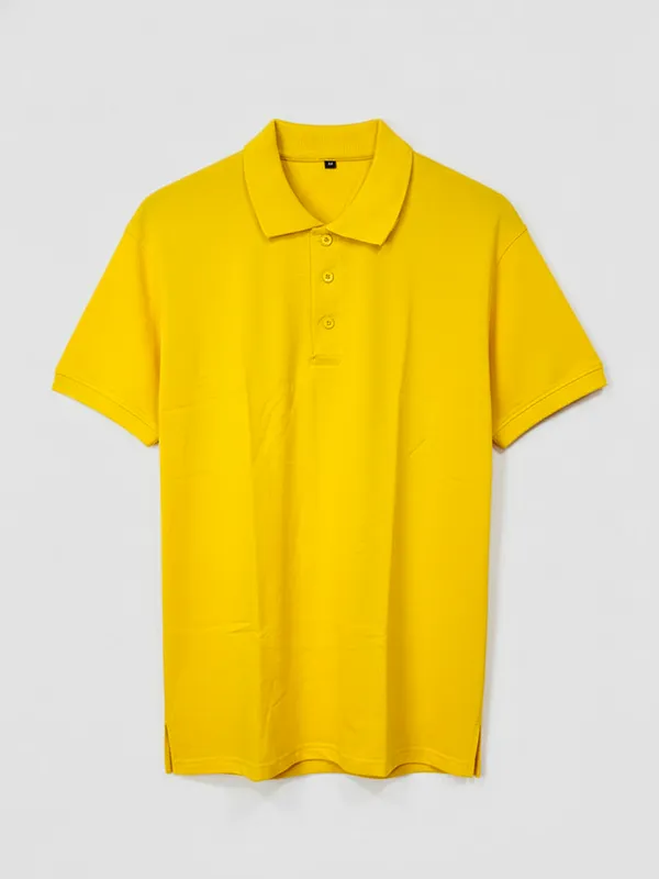 Bright Yellow Collar Half-sleeves
