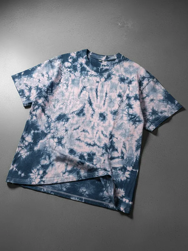 Baby Pink Tie & Dye Oversized T-shirt