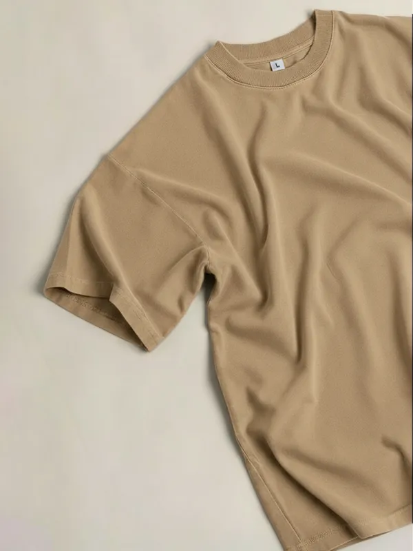 Light Beige Oversized T-shirts