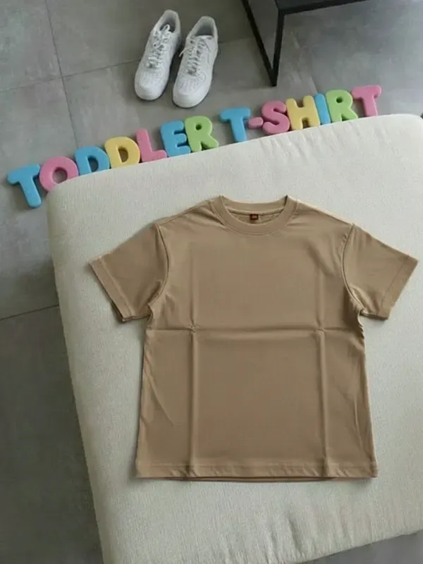 Toddler Deep Beige Single Jersey Regular T-shirt 