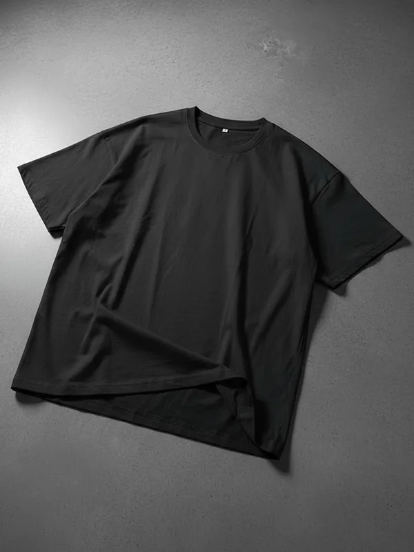 Jet Black Oversized T-shirts