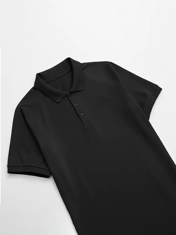 Jet Black Collar Half-sleeves