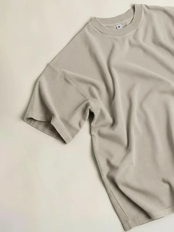 Cement Grey Oversized T-shirts