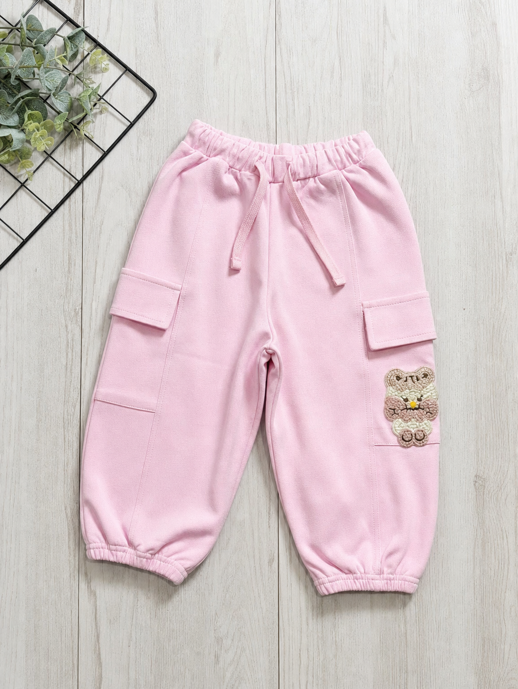 Korean Baby Pants - Baby Pink