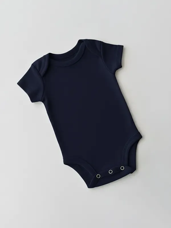 Darkest Blue Rompers - Half Sleeve