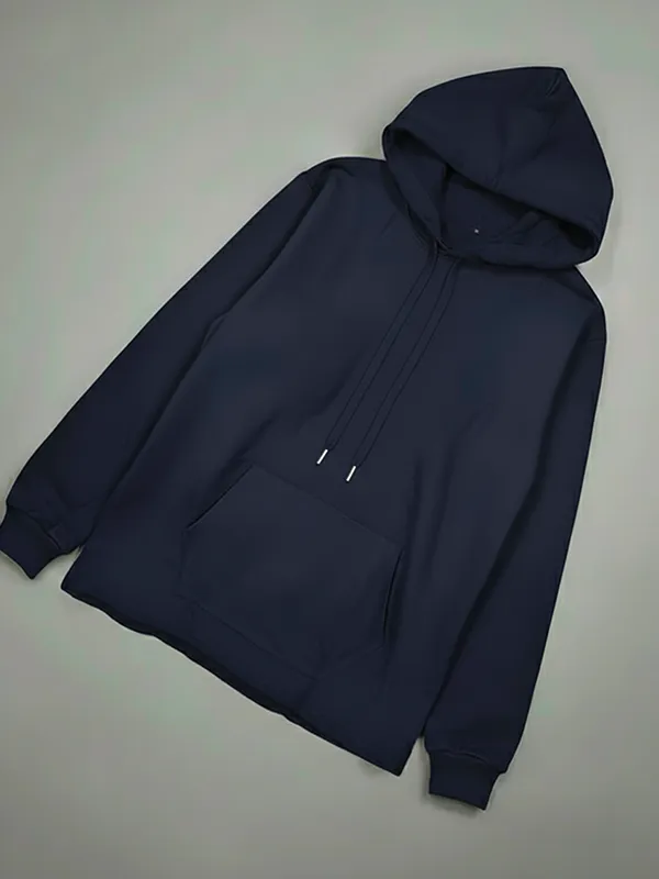 Dark Blue French Terry Hoodie
