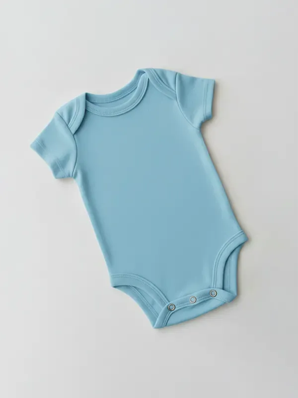 Light Blue Rompers - Half Sleeve