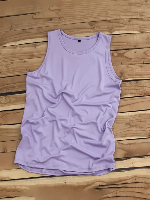 Lavender Single Jersey Tank Top 