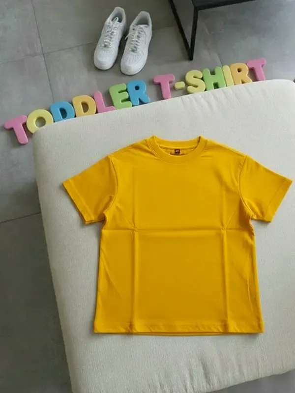 Toddler Mustard Yellow Single Jersey Regular T-shirt 