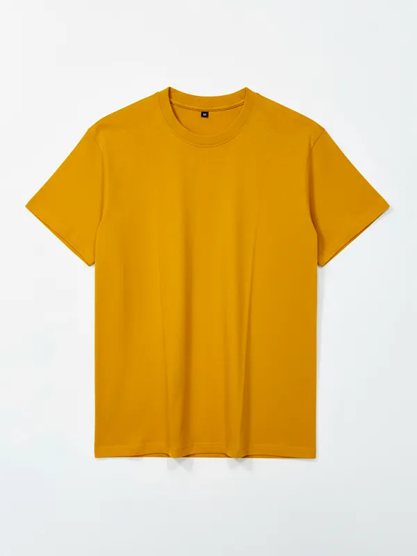 Mustard Yellow Regular T-shirts