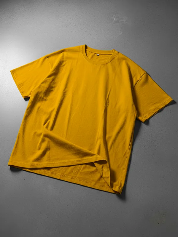 Mustard Yellow Oversized T-shirts