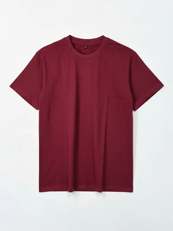La Maroon Regular T-shirts