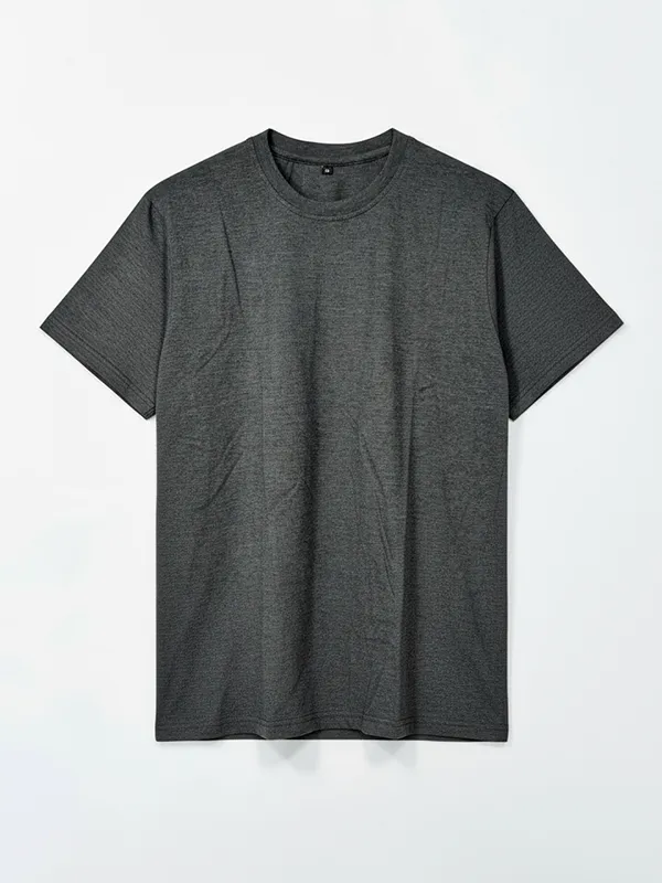 Melange Black Regular T-shirts
