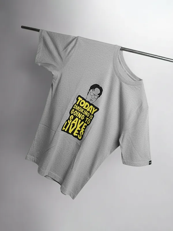 Melange Grey 180 GSM Regular T-shirt 