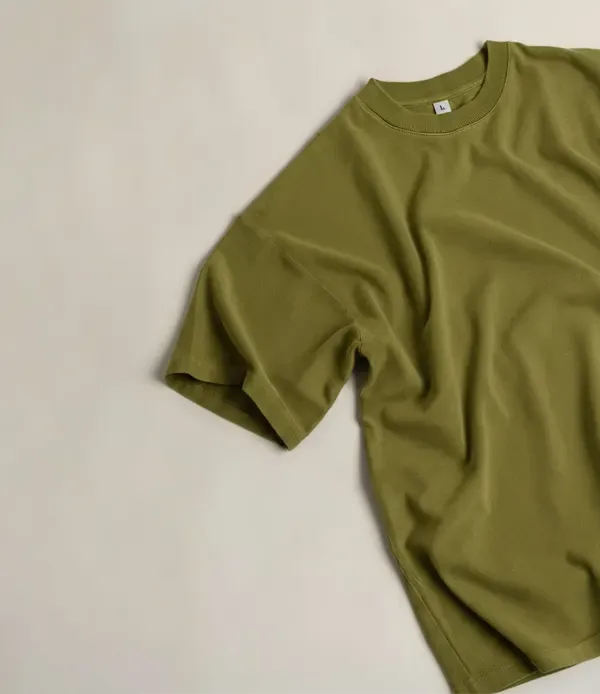 Moss Green Oversized T-shirts