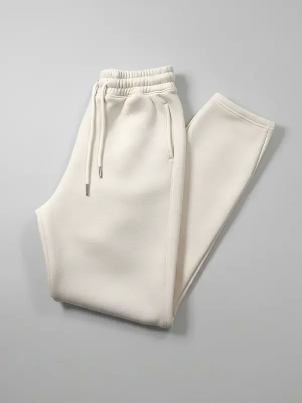 Off White Enriched Fleece Track Pants
