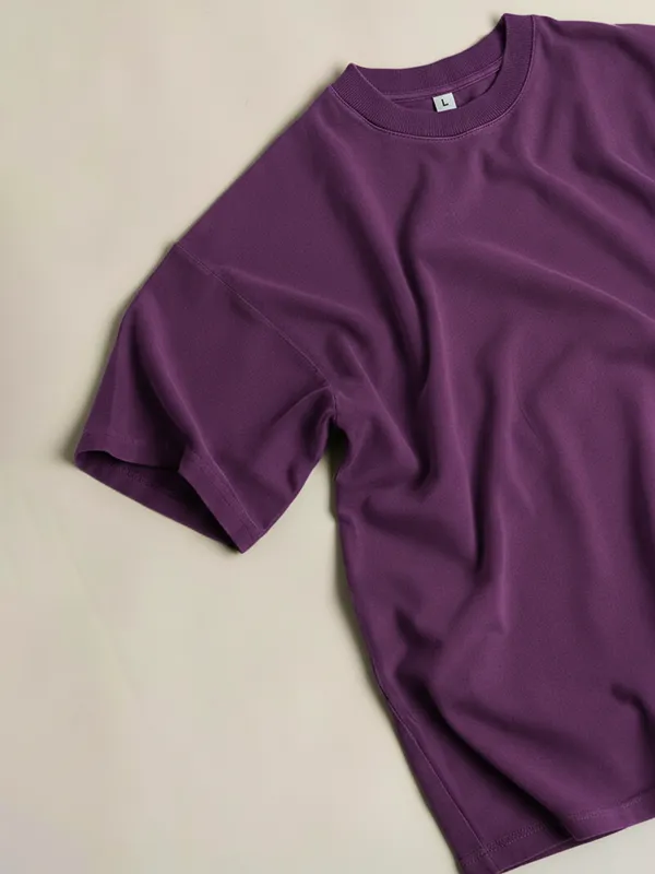 Plum Purple Oversized T-shirts