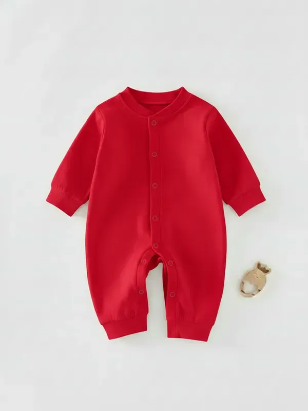 Kids Risk Red Single Jersey Full Romper