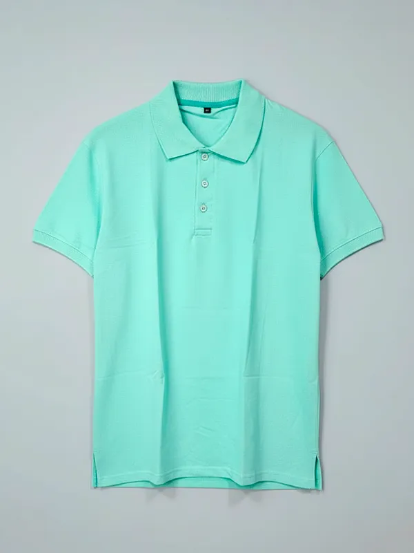 Sea Blue Collar Half-sleeves