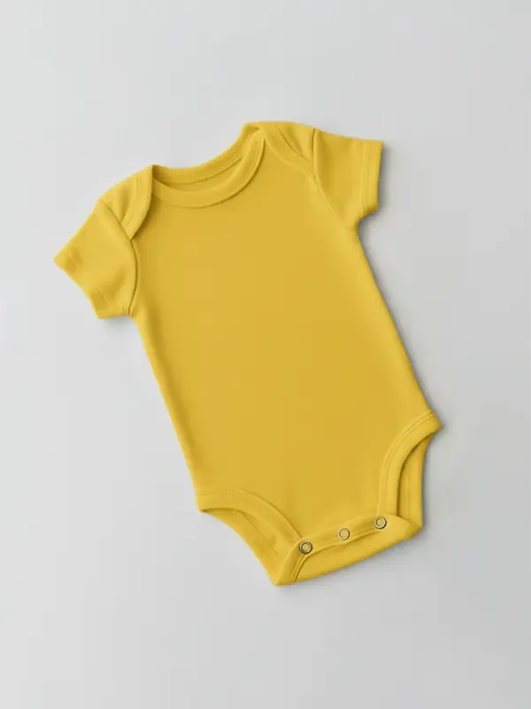 Summer Yellow Rompers - Half Sleeve