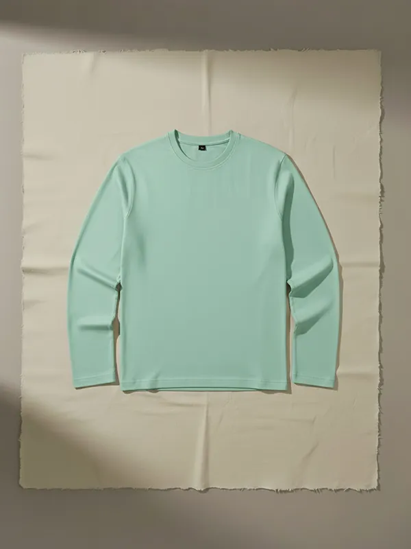 Sea Green Full Sleeve T-shirts