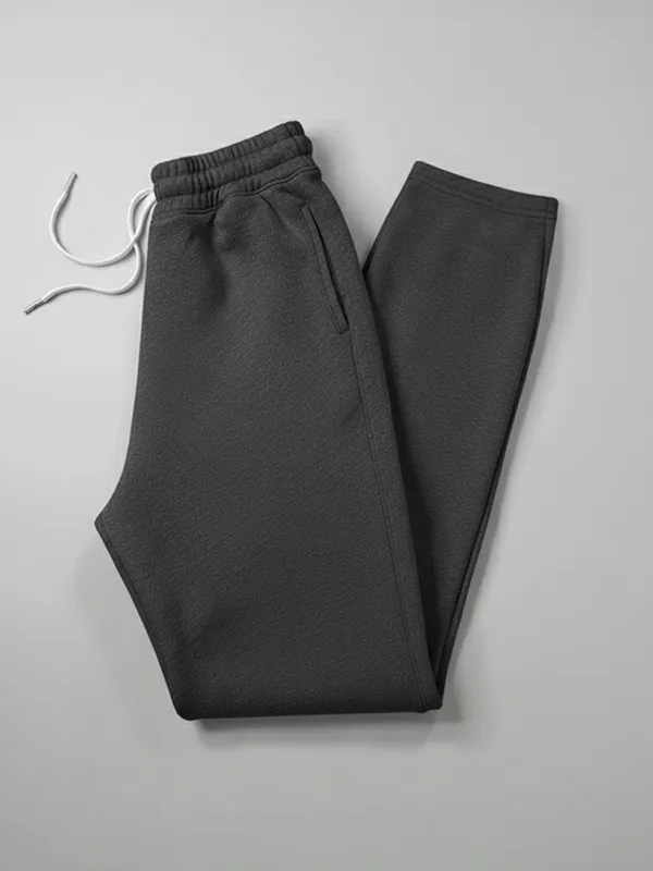 Steel Grey French Terry Track Pants