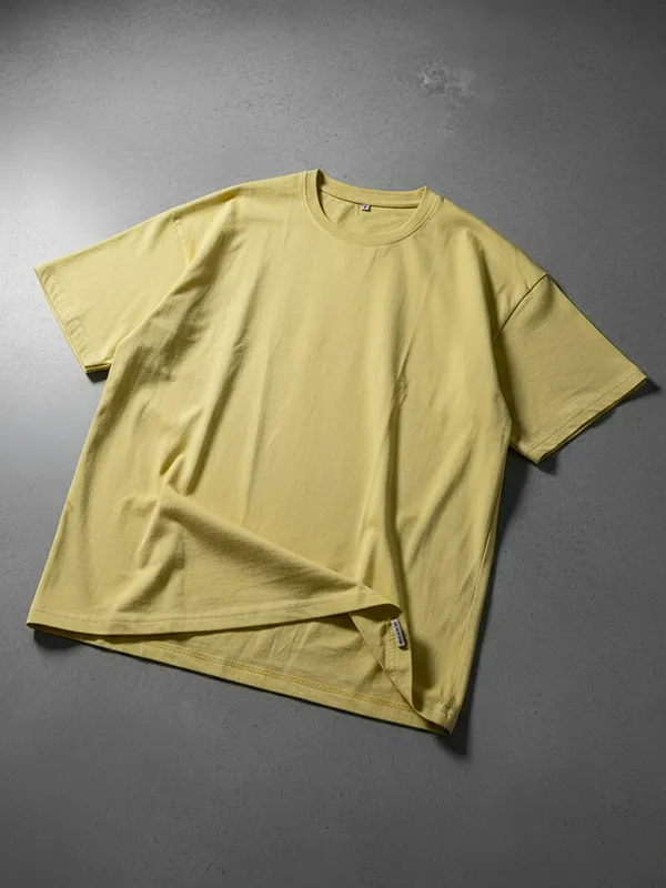 Wheat Yellow Oversized T-shirts