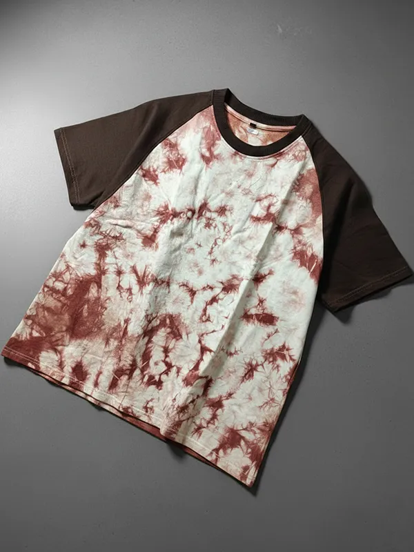 Off White Cut & Stitch Tie & Dye Oversized T-shirt
