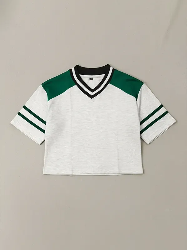 Cut And Stitch Crop Top