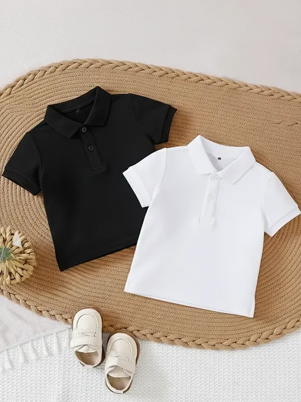 Toddler Cotton Pique Polos