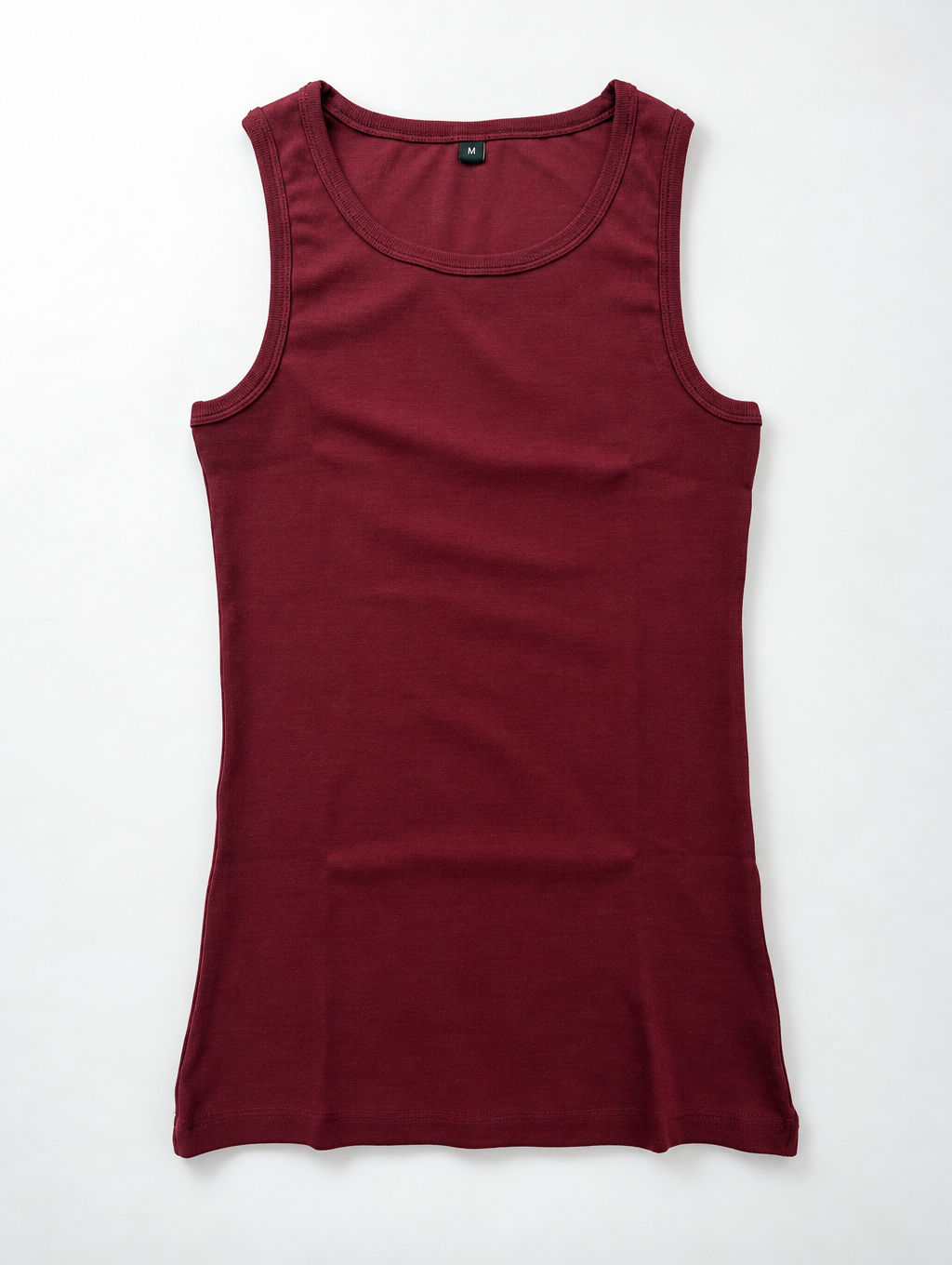 Maroon Ribbed Vest