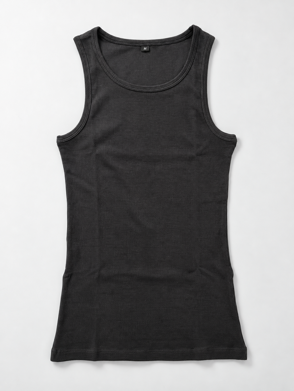 Steel Grey Ribbed Vest